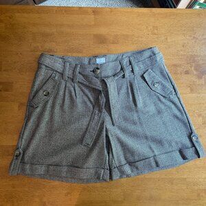 Size 14 H&M brown tweed shorts